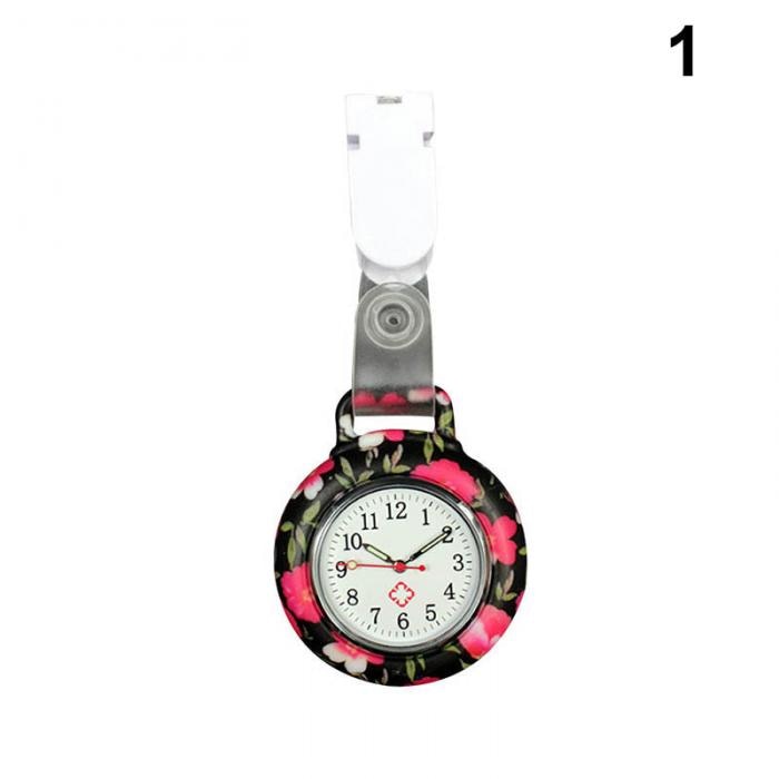Nurses Doctor Quartz Fob Watch Silicone Case Band Pocket Watch
