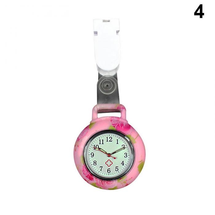 Nurses Doctor Quartz Fob Watch Silicone Case Band Pocket Watch