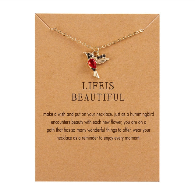 1 Pair Bird Pendant Tassel Crystal Pendant Earrings