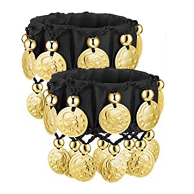 1 Pair Belly Dance Wrist Ankle Cuffs Bracelets
