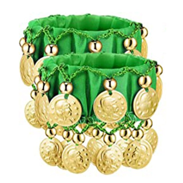 1 Pair Belly Dance Wrist Ankle Cuffs Bracelets