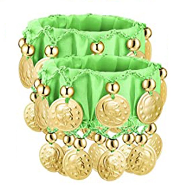 1 Pair Belly Dance Wrist Ankle Cuffs Bracelets