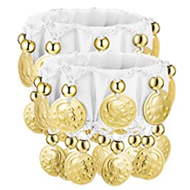 1 Pair Belly Dance Wrist Ankle Cuffs Bracelets