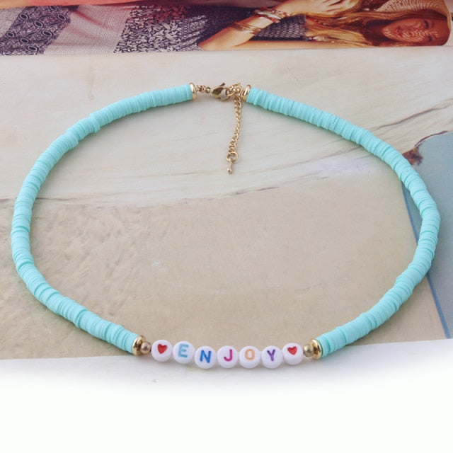 DIY Digital Letter Bracelets Boho Name Women