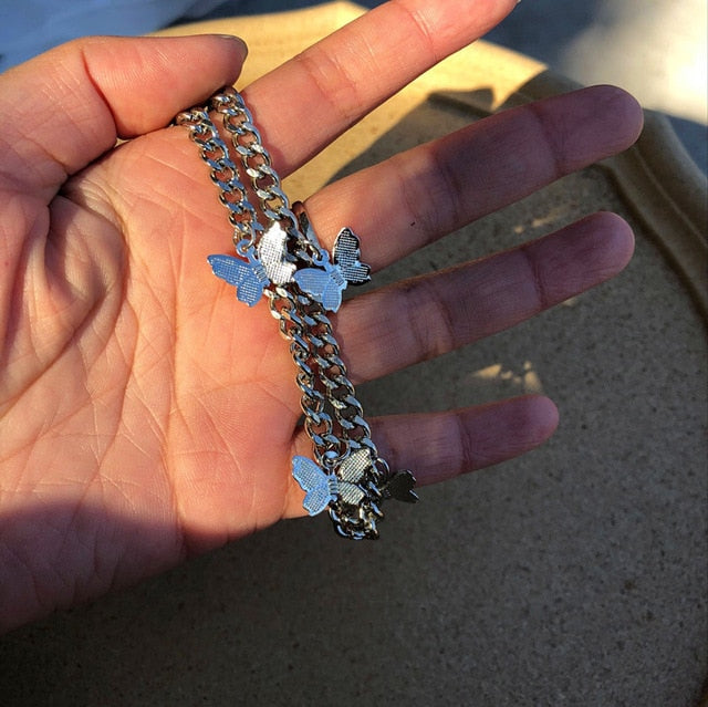 Harajuku Heart Wing Choker Necklaces