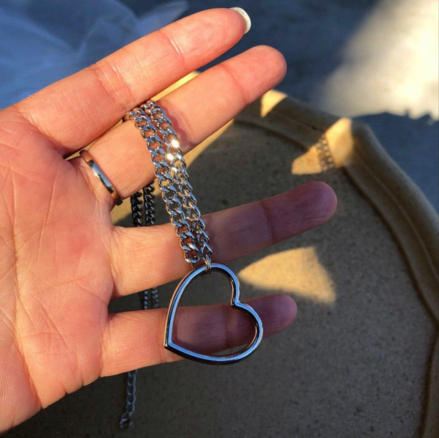 Harajuku Heart Wing Choker Necklaces