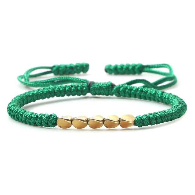 Handmade Tibetan Buddhist Copper Beads Bracelet