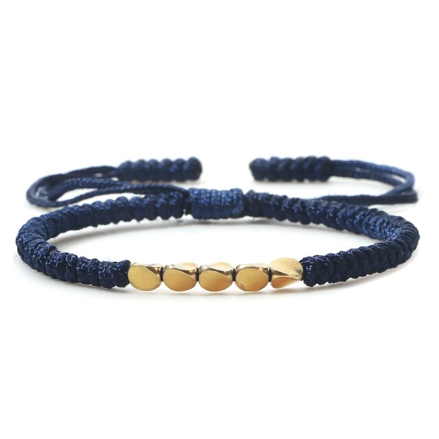 Handmade Tibetan Buddhist Copper Beads Bracelet