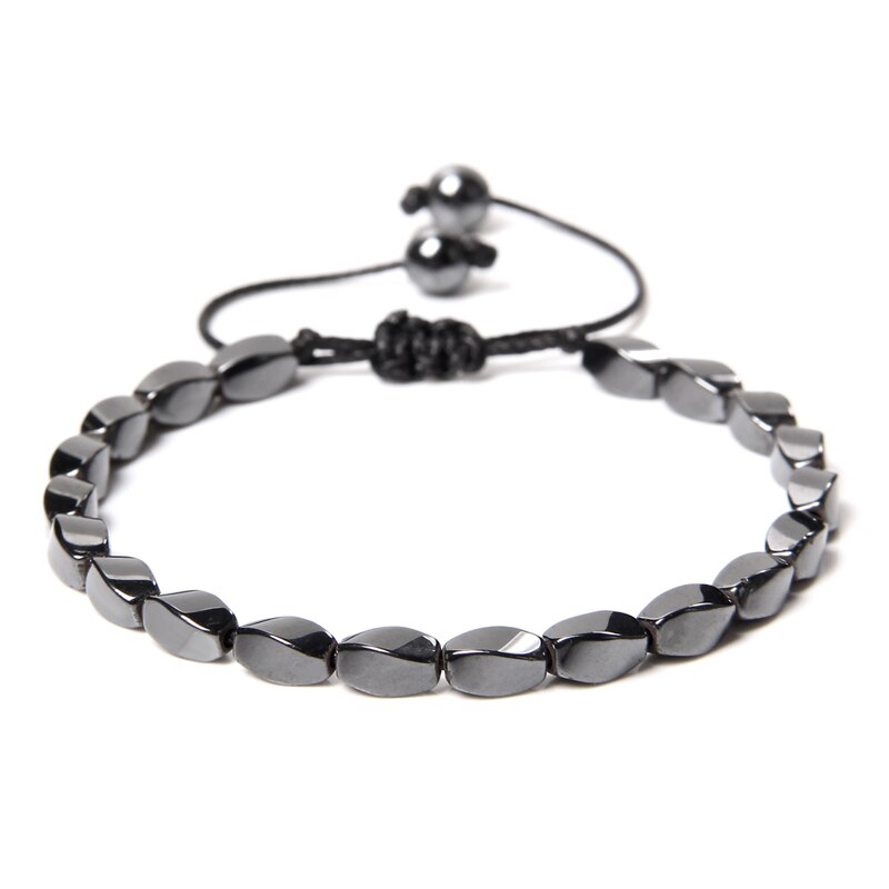 Weight Loss Hematite Braided Bracelets For Women