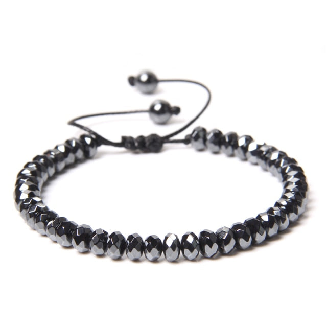 Weight Loss Hematite Braided Bracelets For Women