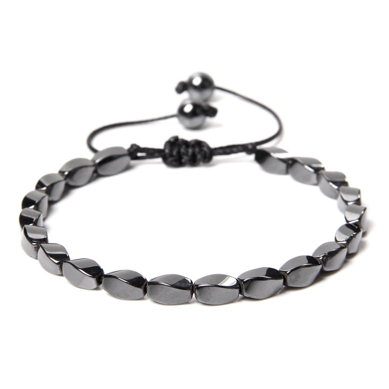 Weight Loss Hematite Braided Bracelets For Women