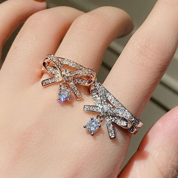 New Fashion Cute Bowknot Design Rings