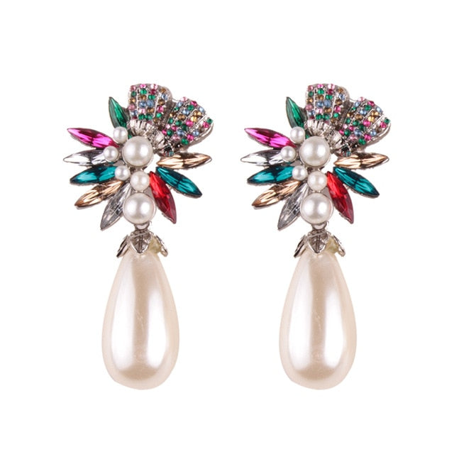 New ZA Crystal Drop Earrinigs For Women