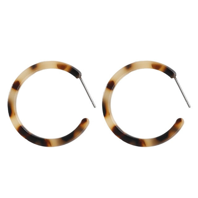 Exaggerated Rhinestone Shiny Circle Hoop Earrings
