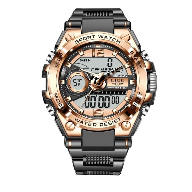 Men Digital Watch Shock Military Sport Waterproof Wristwatch