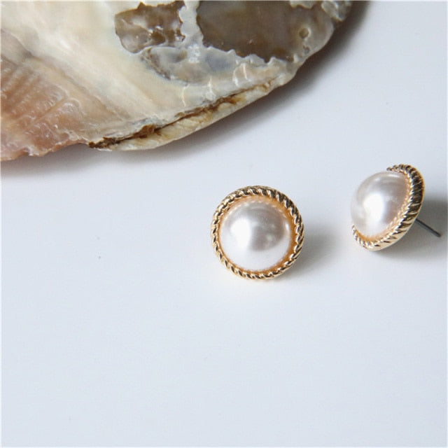 Korean New Simple Geometry Earrings