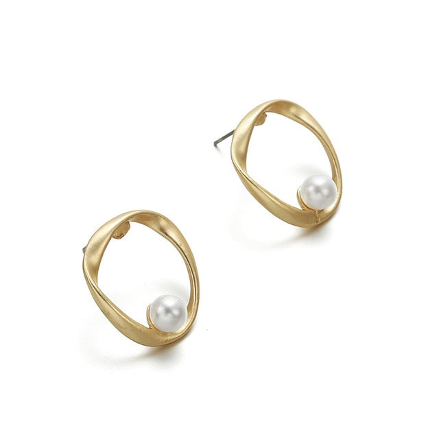Korean New Simple Geometry Earrings