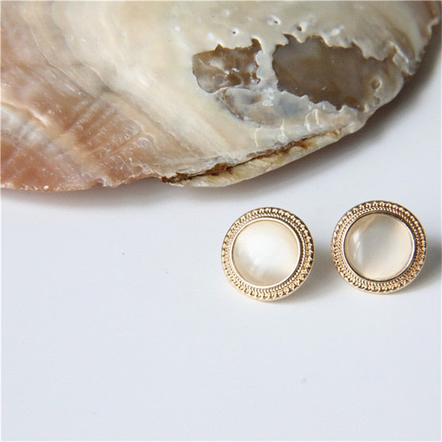 Korean New Simple Geometry Earrings