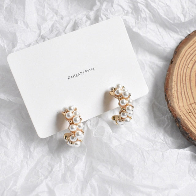 Korean New Simple Geometry Earrings