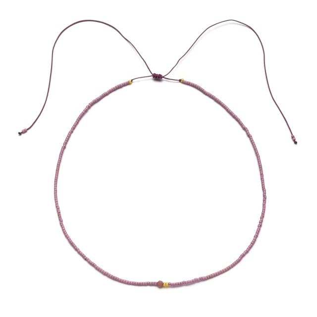 Boho Cute Pearl Choker Necklace