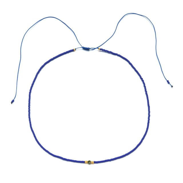 Boho Cute Pearl Choker Necklace