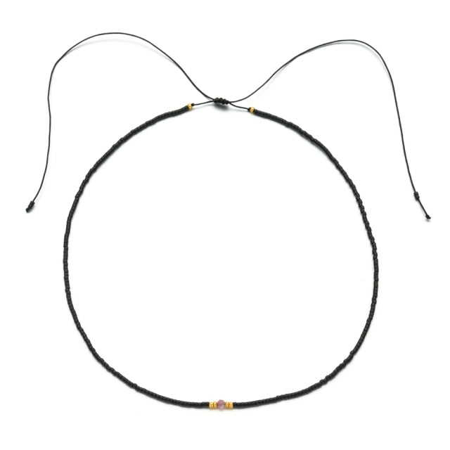 Boho Cute Pearl Choker Necklace
