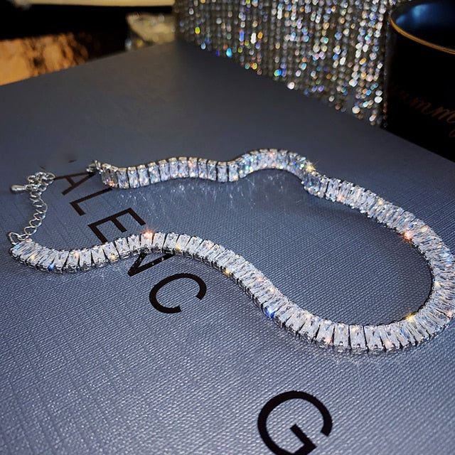 luxury shiny necklace sexy ladies party necklace