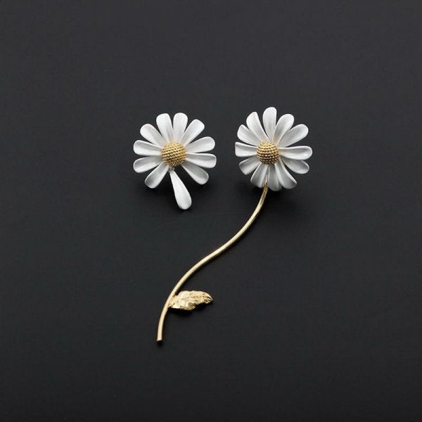 Korean Style Cute Small Daisy Flower Stud Earrings
