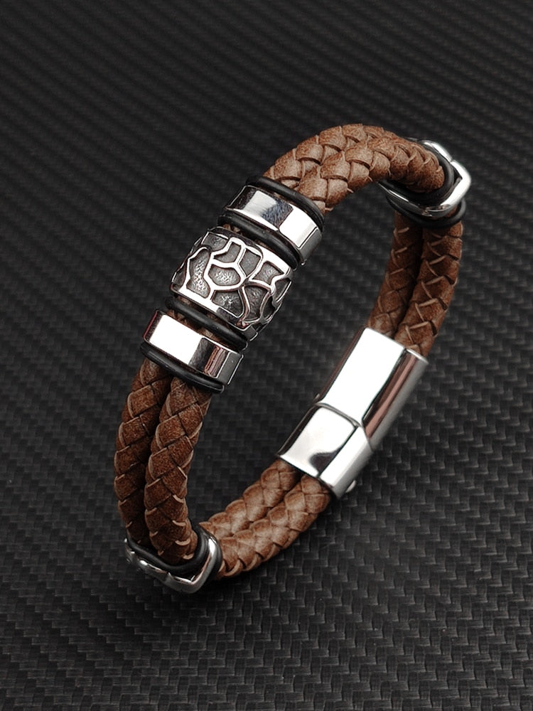Irregularly Cracked Bead Bracelet