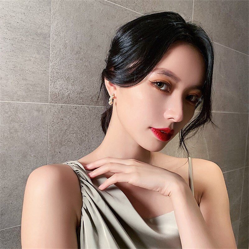 New Vintage Japan Korean Hoop Earrings For Women