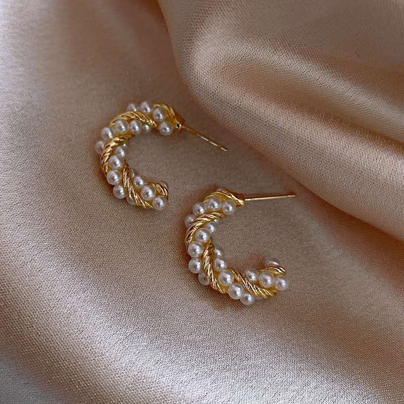 New Vintage Japan Korean Hoop Earrings For Women