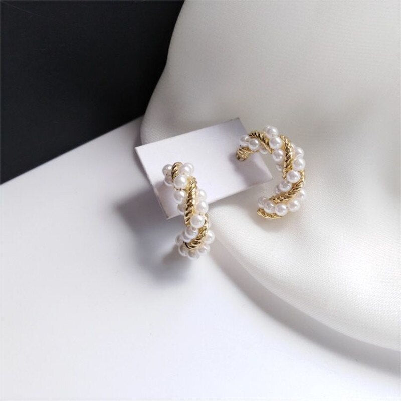 New Vintage Japan Korean Hoop Earrings For Women