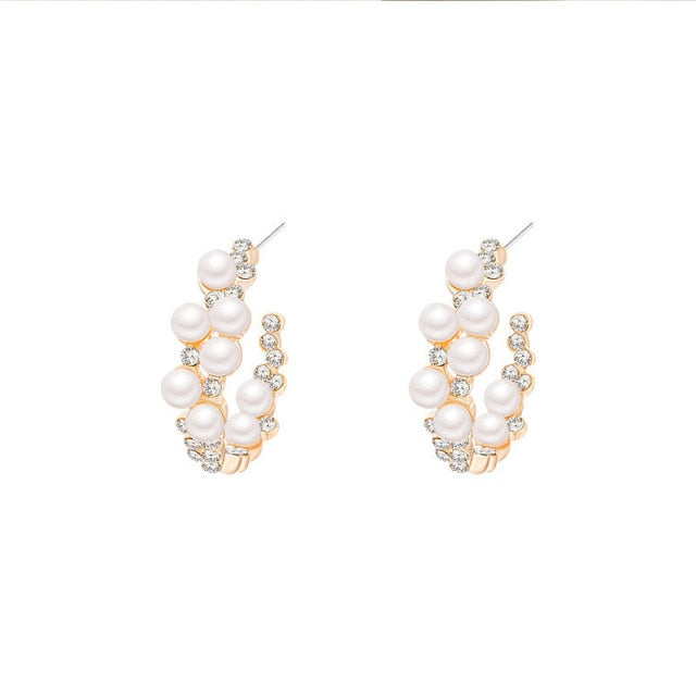 New Vintage Japan Korean Hoop Earrings For Women