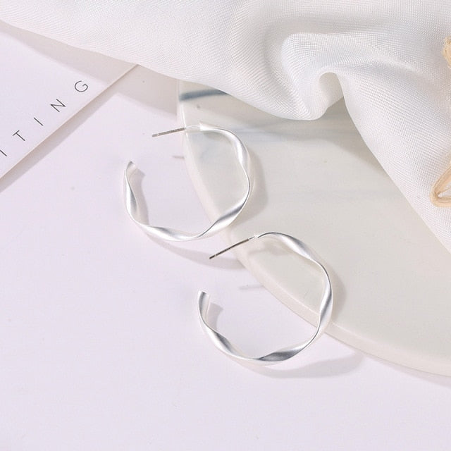 New Vintage Japan Korean Hoop Earrings For Women