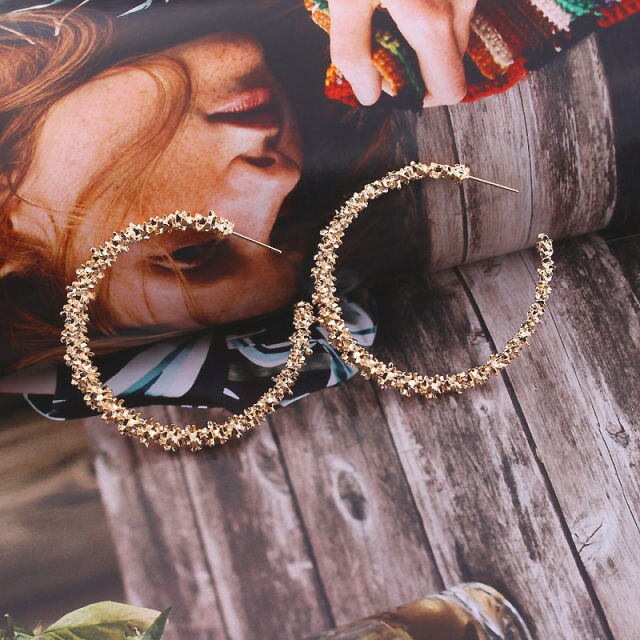 New Vintage Japan Korean Hoop Earrings For Women
