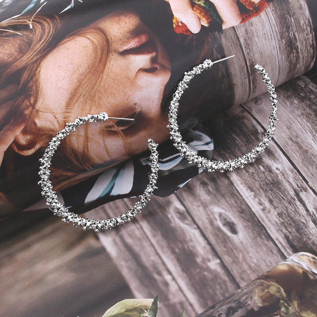 New Vintage Japan Korean Hoop Earrings For Women