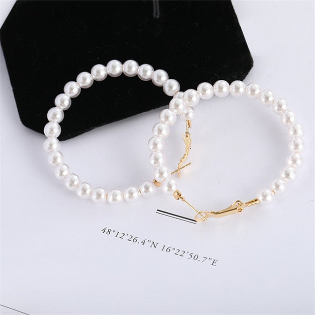 New Vintage Japan Korean Hoop Earrings For Women