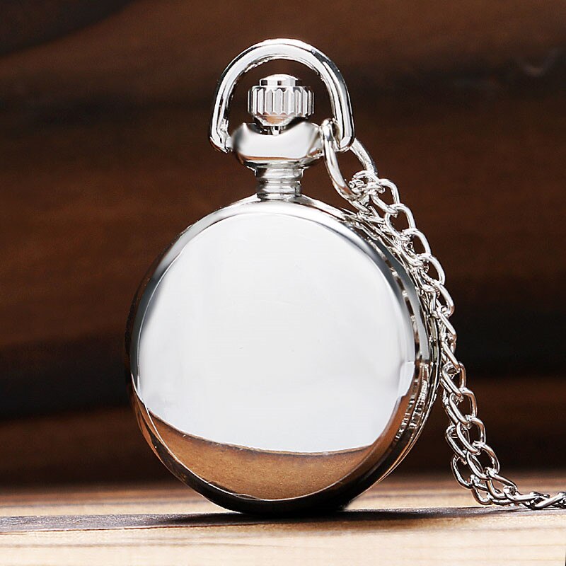 Vintage Silver Horse Design Quartz Pocket Watch