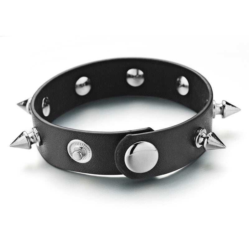 Unique Pointed Bracelet One-row Spike Rivet   Bracelets