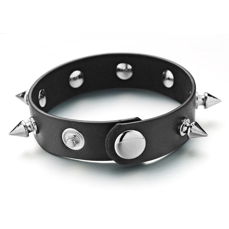 Unique Pointed Bracelet One-row Spike Rivet   Bracelets