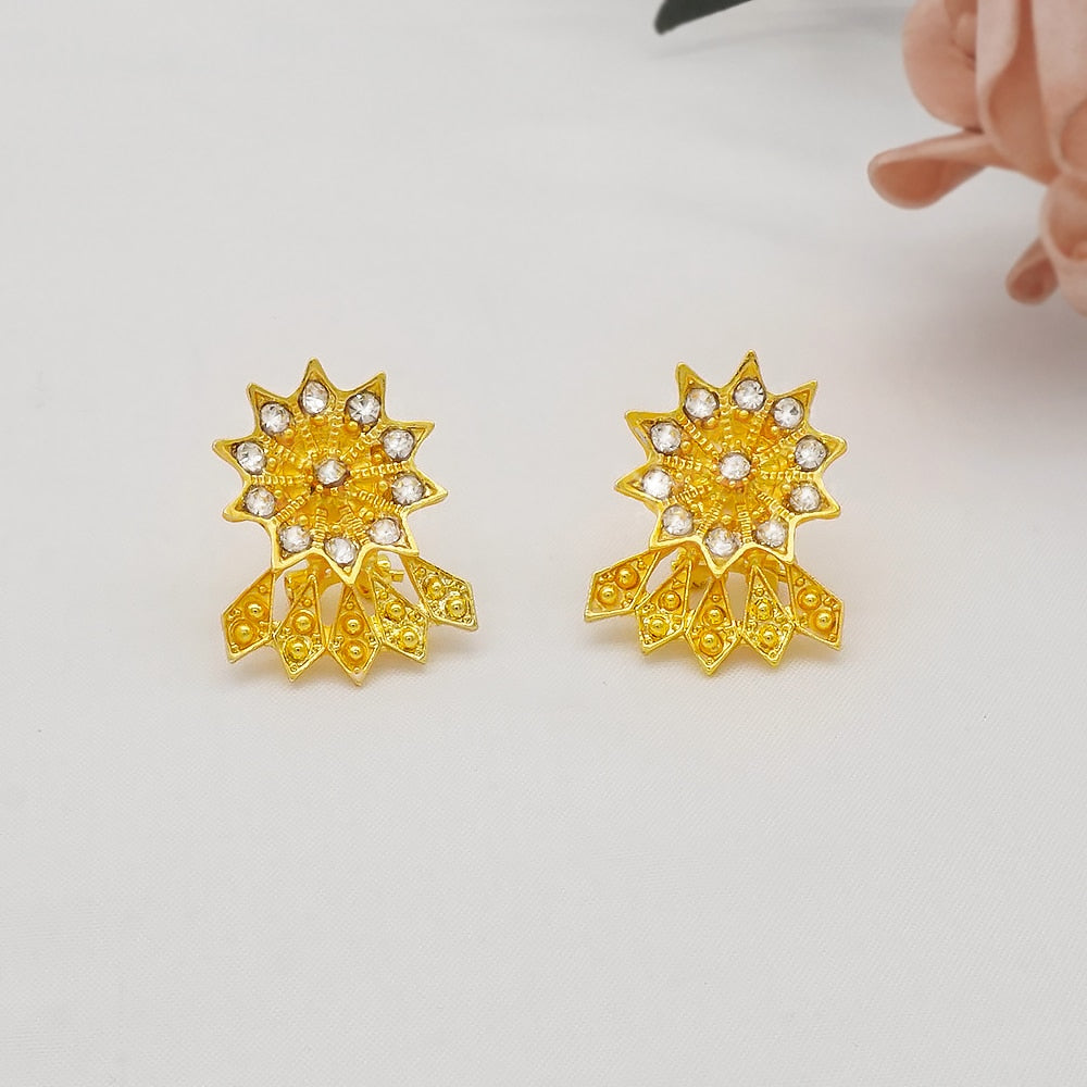 24K Jewelery Gold Necklace & Earring Set