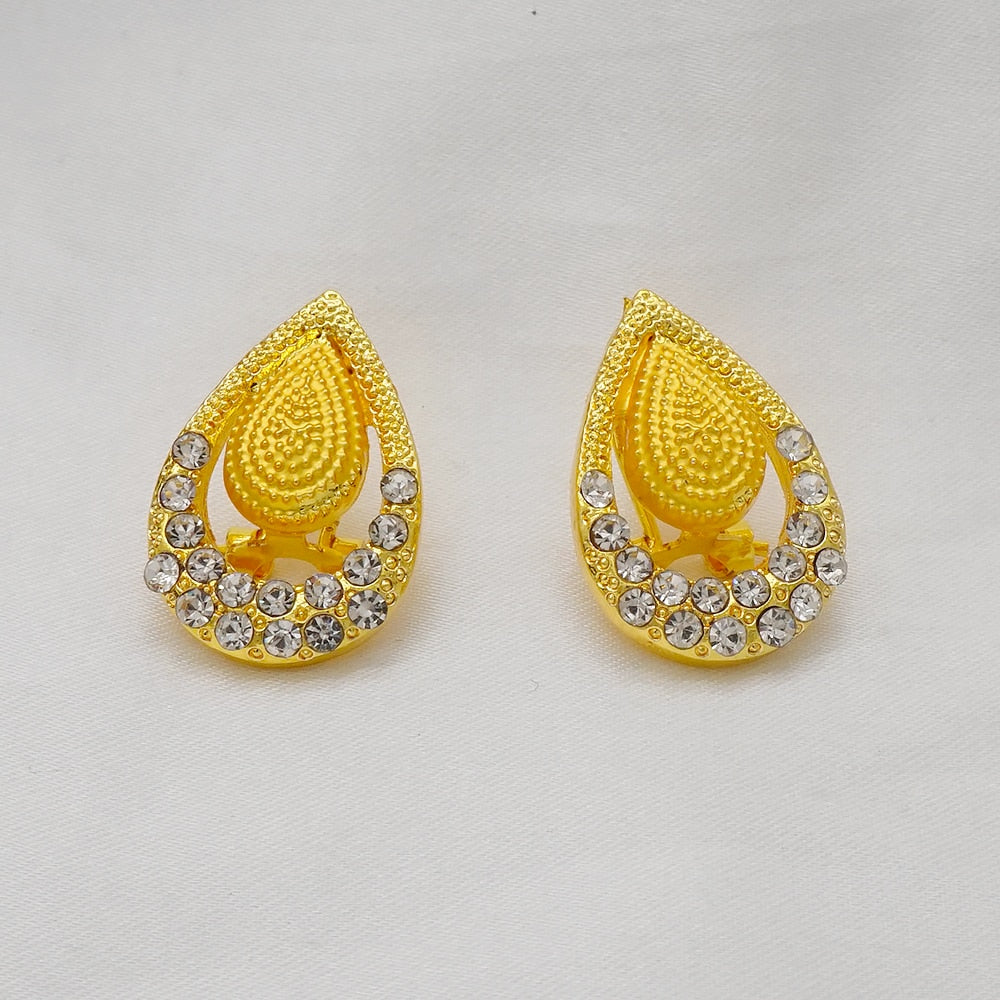 24K Jewelery Gold Necklace & Earring Set