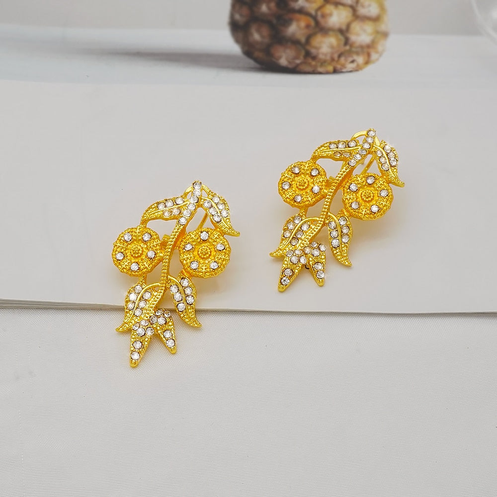 24K Jewelery Gold Necklace & Earring Set