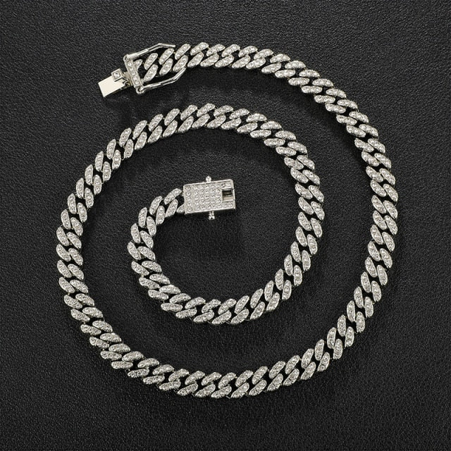 Gold Necklace +Watch+Bracelet Hip Hop Miami