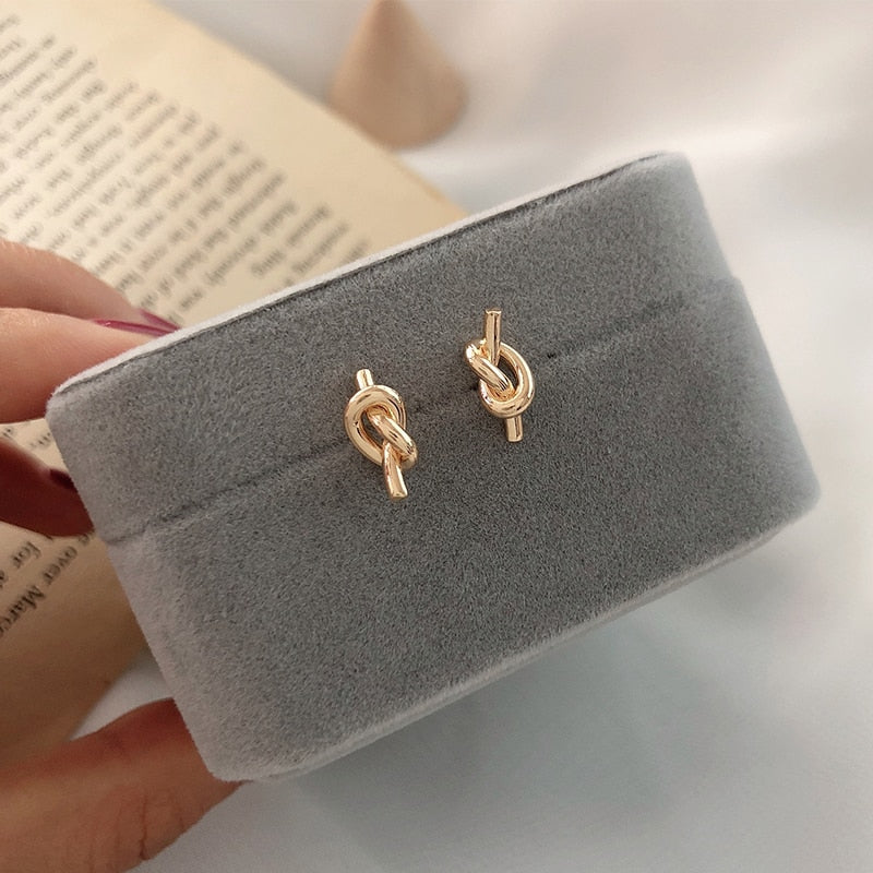 Women Geometric Gold Simple Earrings
