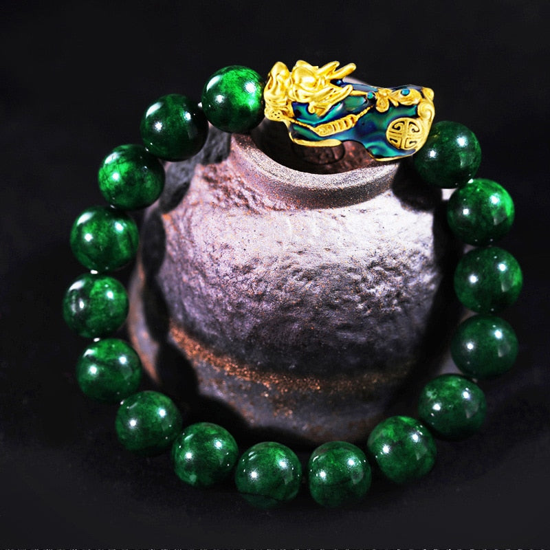 New Pixiu Feng Shui Beads Bracelet Obsidian Stone Bracelet