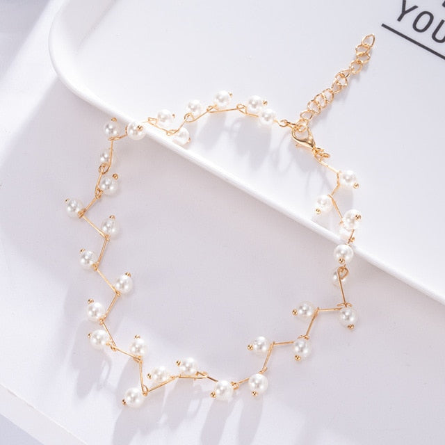Women Multilayer Chain Crystal Moon Pendants