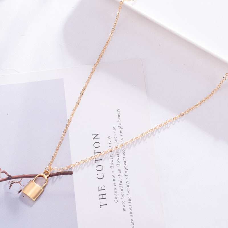 Women Multilayer Chain Crystal Moon Pendants