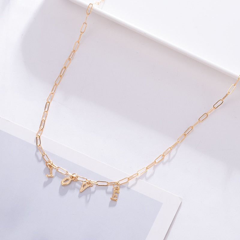 Women Multilayer Chain Crystal Moon Pendants