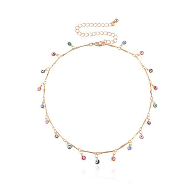 Fashion Turkish Evil Eyes Multilayer Necklaces